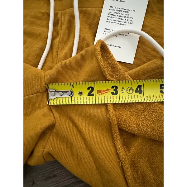 𝅺NWT Mate the Label Organic Terry Lounge Short Turmeric size XS - Image 8