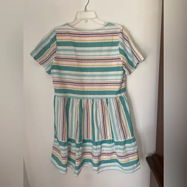 Altar’d State short sleeve stripe 100% cotton dress size M - Image 5