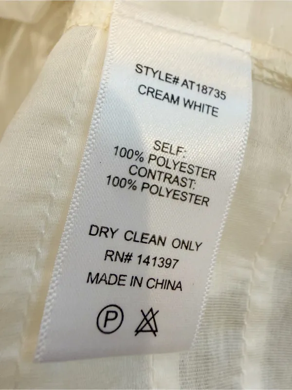 ASTR THE LABEL Sheer Peplum Sweater Vest Cream White size Small Voile Sleeveless - Image 7