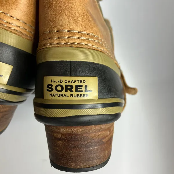 Sorel Conquest Carly tall boots tan olive green women's size 7.5 trendy winter‎ - Image 10