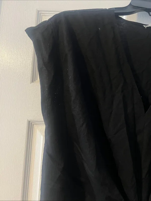 Zara Black Knot-Front Crop Top - Image 3