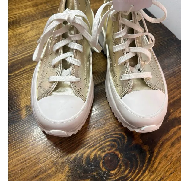 Converse Gold‎ Western Platform Sneakers Size 5.5 - Image 4