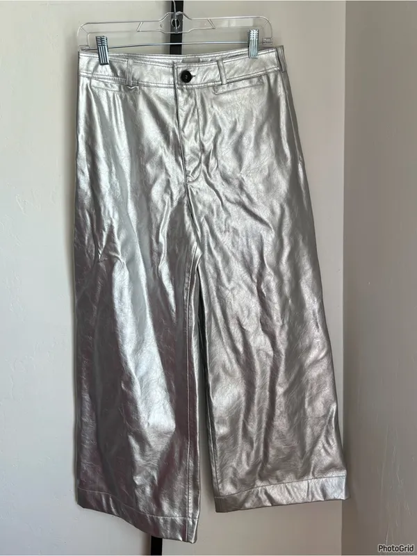Anthropologie Maeve Ettie High Rise Crop Wide Leg Pants size 28 NEW - Image 3