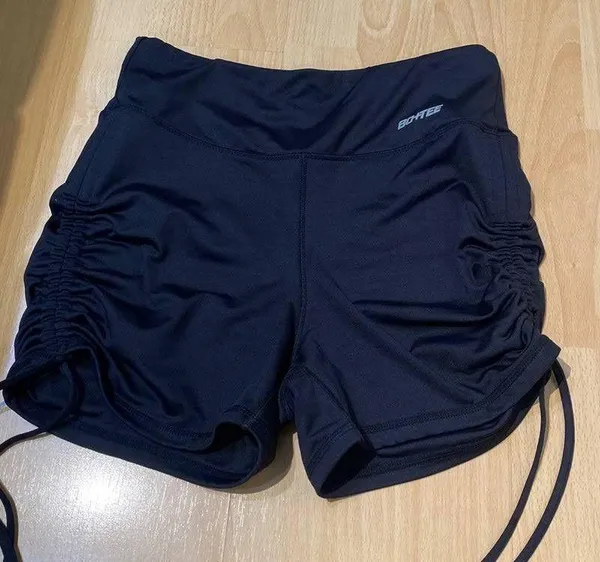Bo+Tee Cute Black Workout Shorts - Image 2