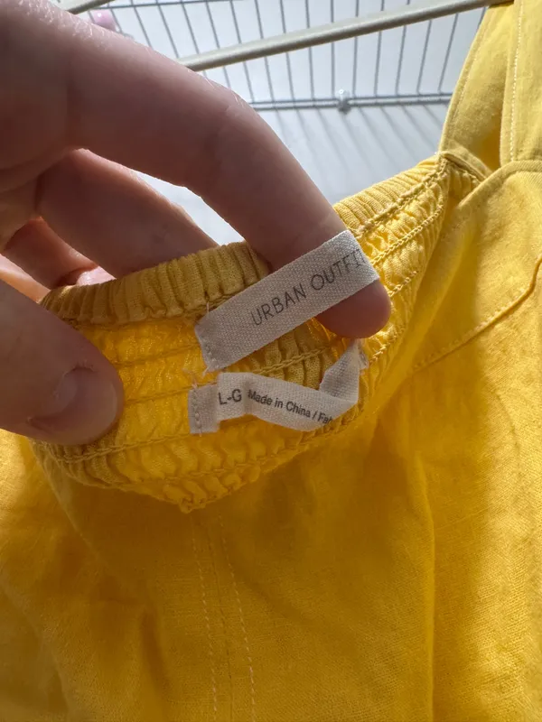 Urban outfitters yellow crop top - Image 3