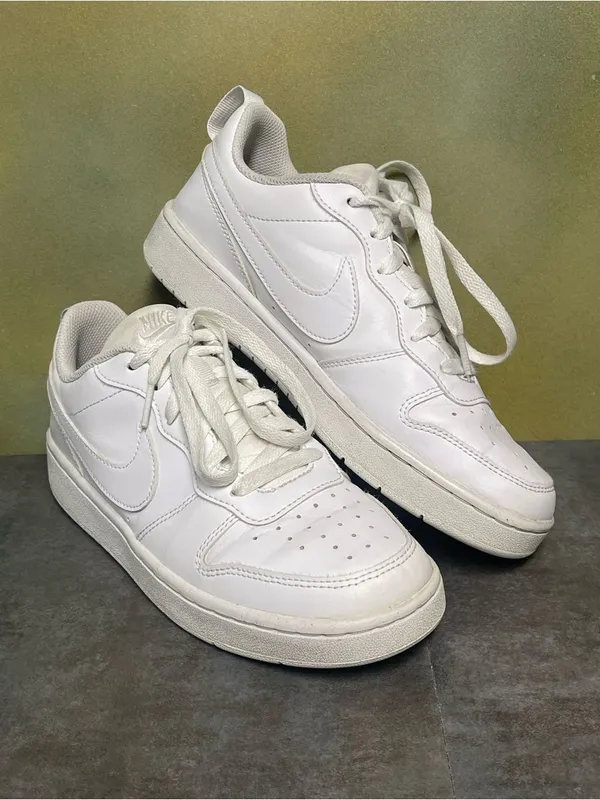 Nike Court Vision Women's Low-Top White Sneakers Size 7.5-8 - Image 14