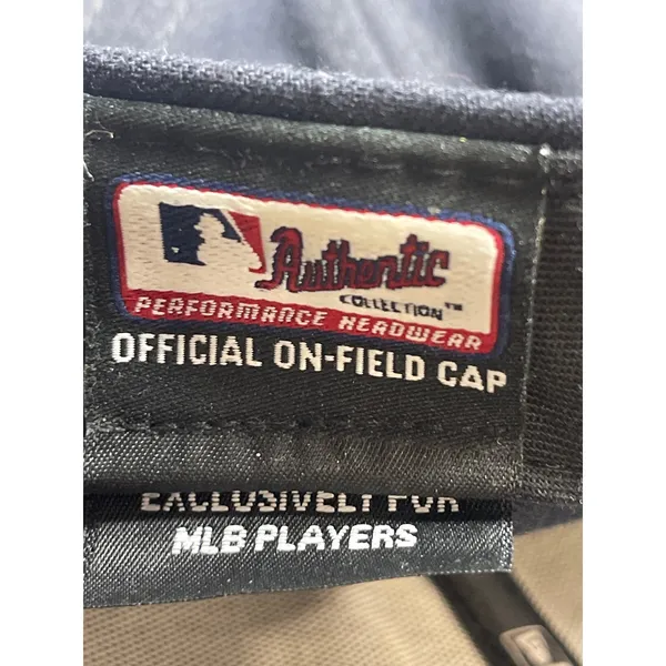 New Era Atlanta Braves On-Field 59Fifty Navy/ Red Embroidered Fitted Cap Hat 7.5 - Image 9