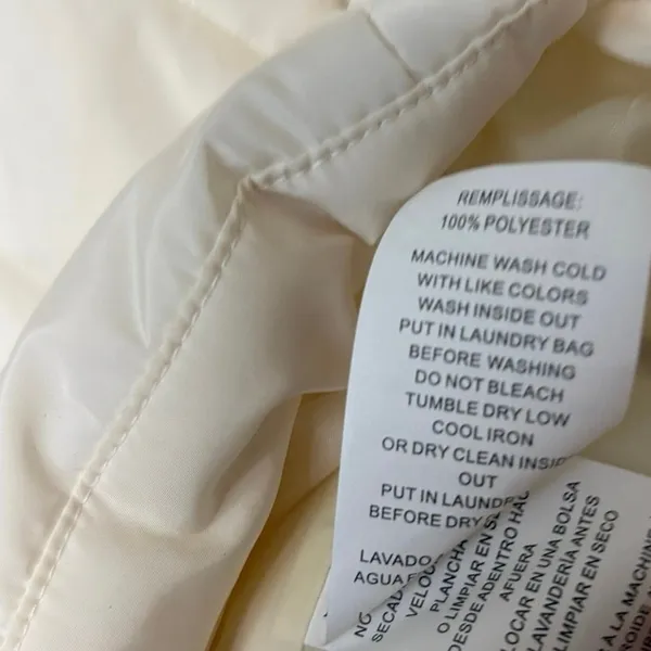 MICHAEL Michael Kors Cream Puffer Vest‎ Size Large - Image 8