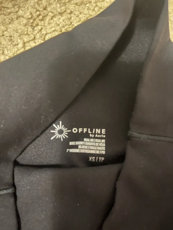 OFFLINE Black Biker Shorts by Aerie - Image 2