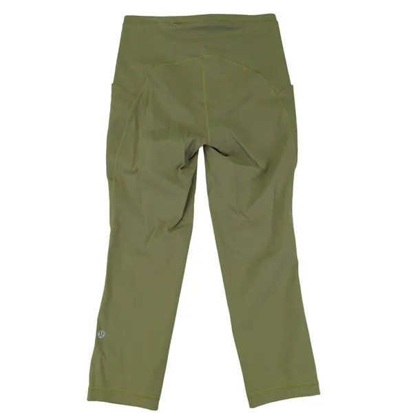 Lululemon Swift‎ High Rise Crop 21" Green Yoga Workout Leggings Women's 6 W6CBKS - Image 2