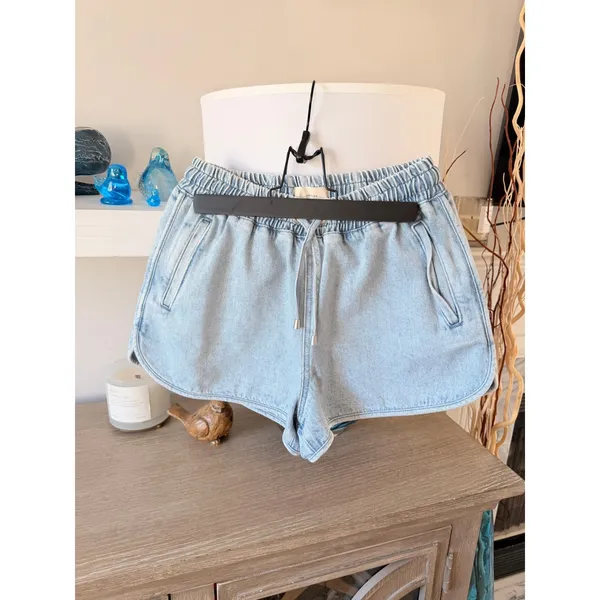 Sézane Kurt Denim Shorts‎ Women Light Blue 36 - Image 6