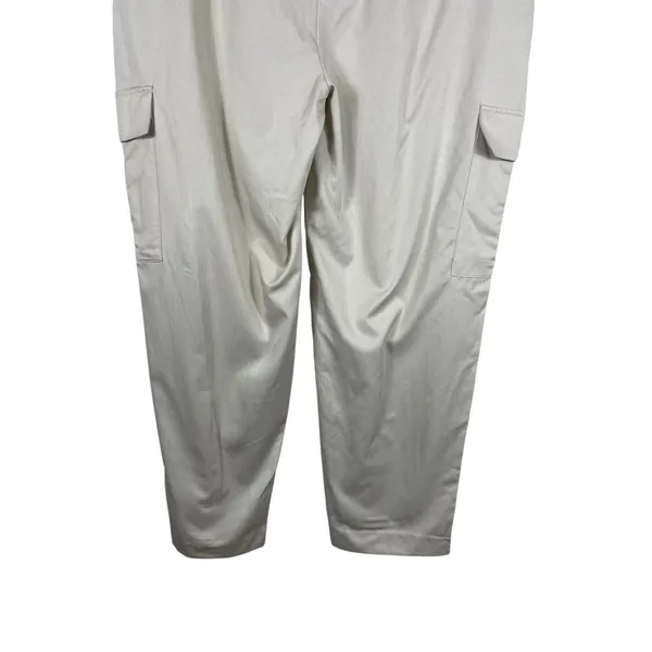 Old Navy Taylor Straight Trouser XL Beige Extra High Rise Baggy Cargo Pants NWT - Image 5