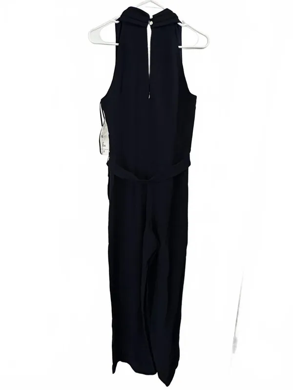 Julia Jordan Tie Waist Wide Leg Halter Jumpsuit NWT Navy Blue Size 6 - Image 7