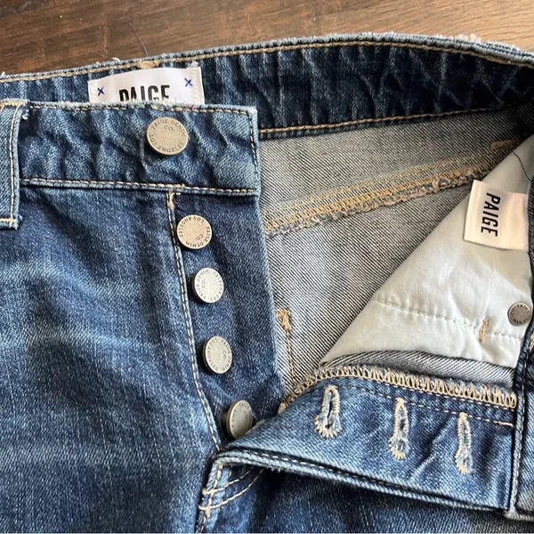 Paige Denim Blue Jean Denim Mini Skirt - Image 8