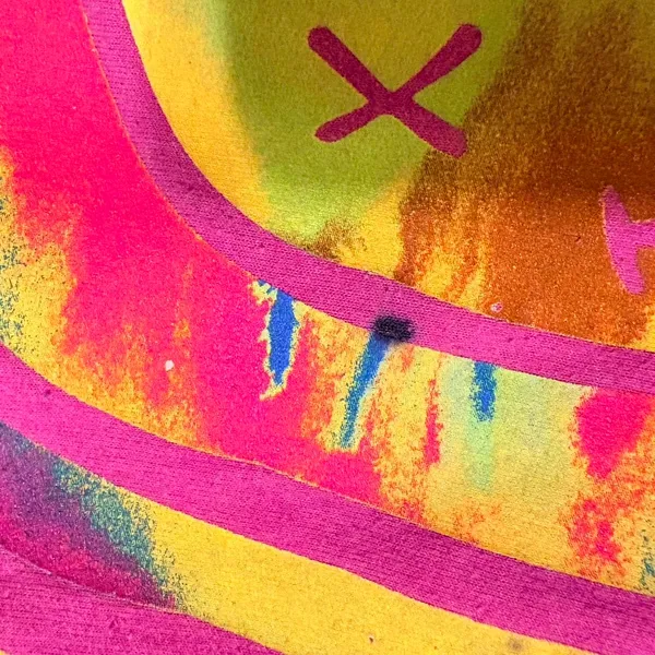Nirvana Smiley Face Sweatshirt; Nirvana Aesthetic Pink Rainbow Unisex Sweatshirt - Image 7