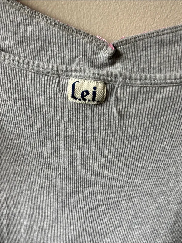 Lei Grey Y2K Sleep Mini Dress Gray Size XL - Image 7