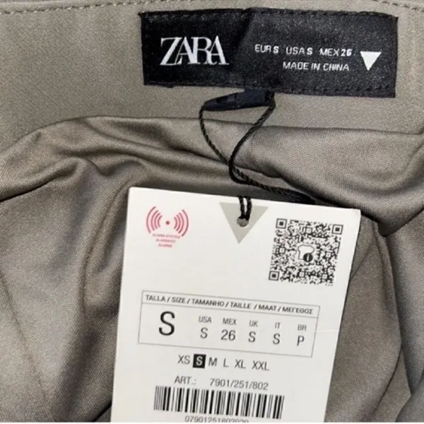 Zara Rhinestone Mini Body con Tan/Brown Dress (Size Small) - Image 7