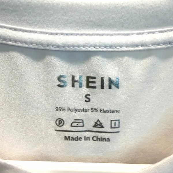 Shein Womens S Long Sleeve T-Shirt Crew Neck White New York 1898 - Image 3