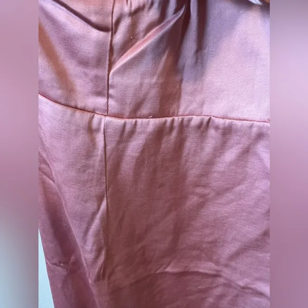 ASTR The Label Marla‎ Flutter Strap Satin Mini Dress NWOT Pink Rose Size L - Image 7