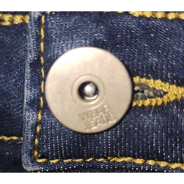 CHIC YATON Denim Skirt Dark Wash Stretch Casual‎ Classic XL - Image 3