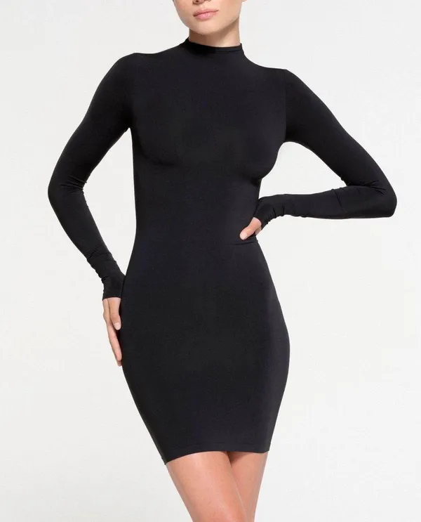 SKIMS Turtleneck Mini Dress - Image 6