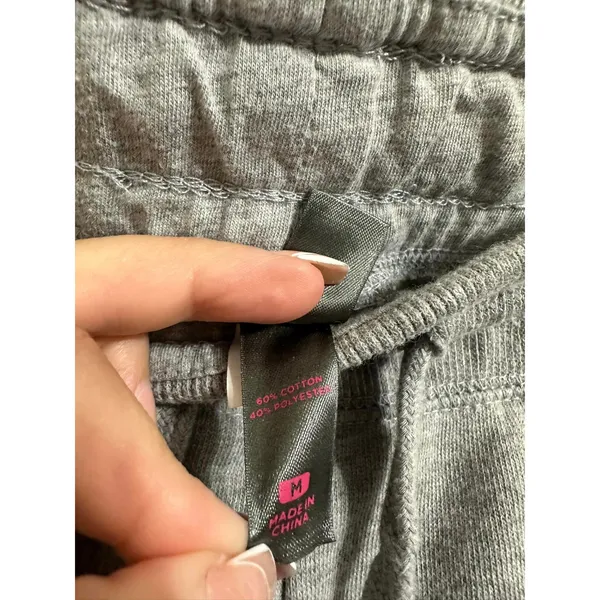 District Women's Sweatpants Jogger Pants Slim‎ Fit Gray Blue Sz M - Image 4