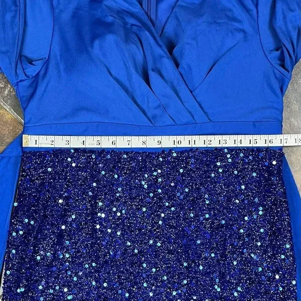 SHEIN Glamour Elegant Blue Formal Dress XL 12 - Image 8
