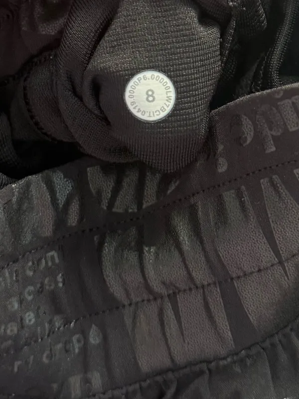 Lululemon Hotty Hot Short II *Long 4" Manifesto 20YR Manifesto Foil Black Black - Image 5