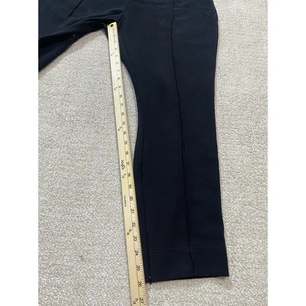 Anthropologie Dress Pants Black Knit Straight Leg Stretch Pull-On Women's XL 26" - Image 11