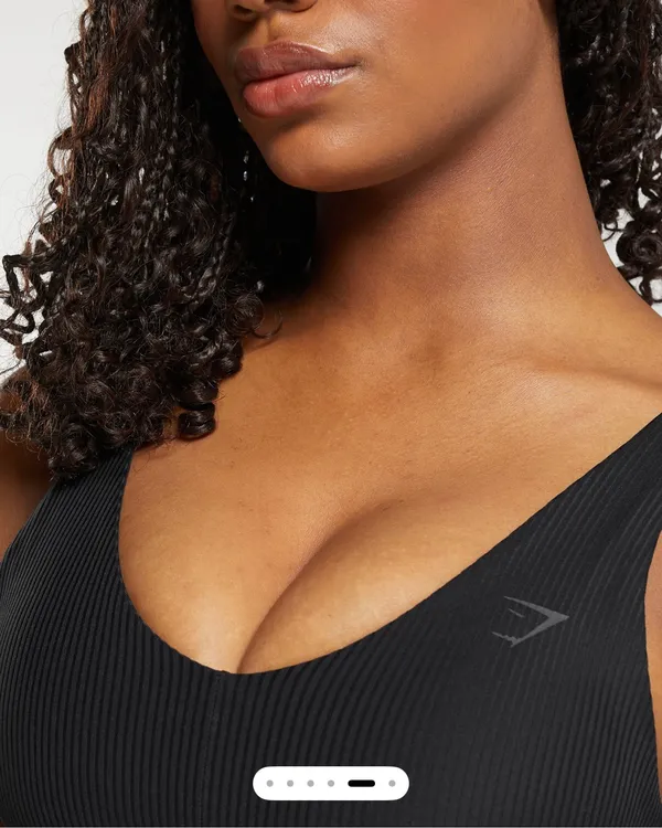 Gymshark Ribbed Sports Bra - Navy - Image 8