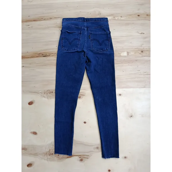 Levi's Runaround Super Skinny Jeans Women's Size XS / 25 High Rise Dark Wash EUC - Image 5