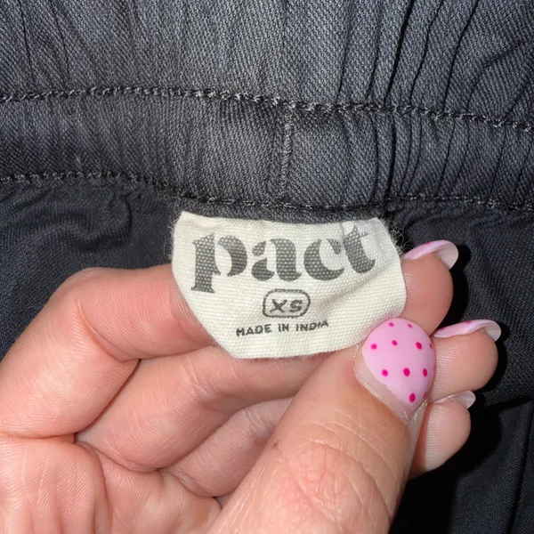 Pact Jogger Pants Women XS Black Excellent Organic Cotton Drawstring Casual - Image 2