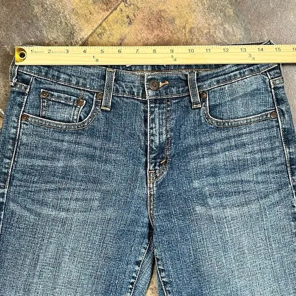 Levi’s 505 Straight Leg Cropped Rough Edge Jeans 6 - Image 2