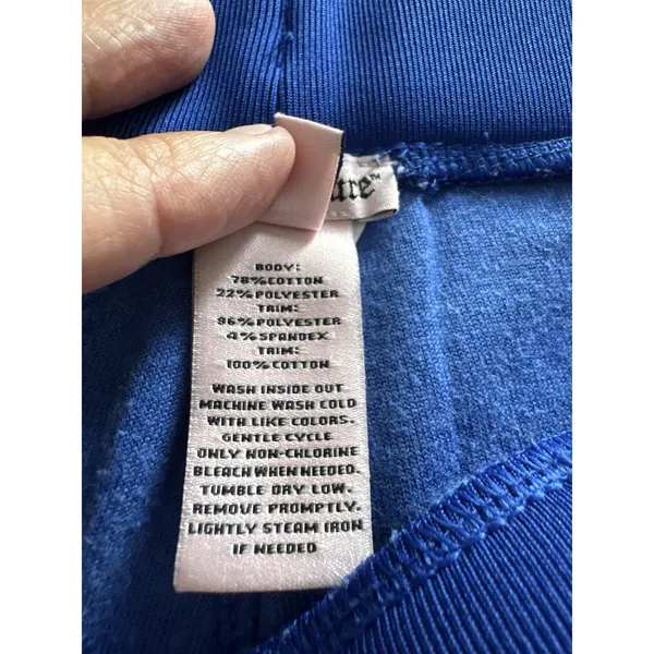 Juicy Couture Velour Pants Jogger Royal Blue Women's Large Y2k Athleisure Sport - Image 3