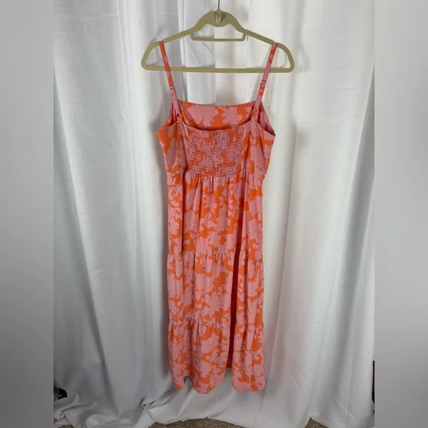 Sanctuary Social Standard Smocked Floral Back Maxi‎ Sun Dress Size Large EUC - Image 5