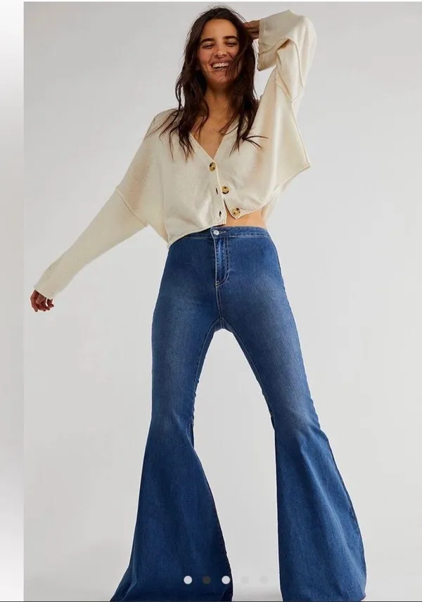 Free People Just Float On Flare Jeans - Image 3