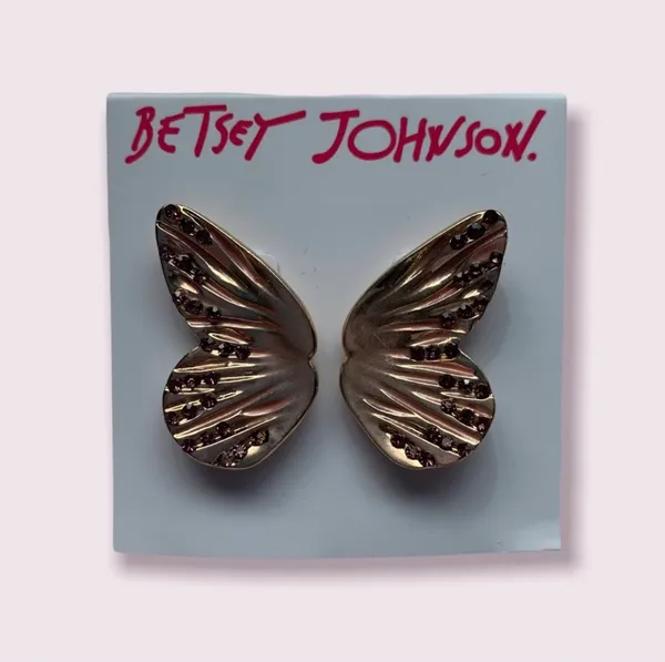 Betsey Johnson NWT Butterfly Half Wing Earrings - Image 4