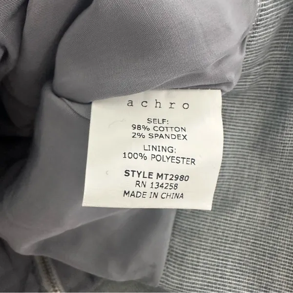 ACHRO NWT Gray Pinstripe Sleeveless Women's Top - Image 8