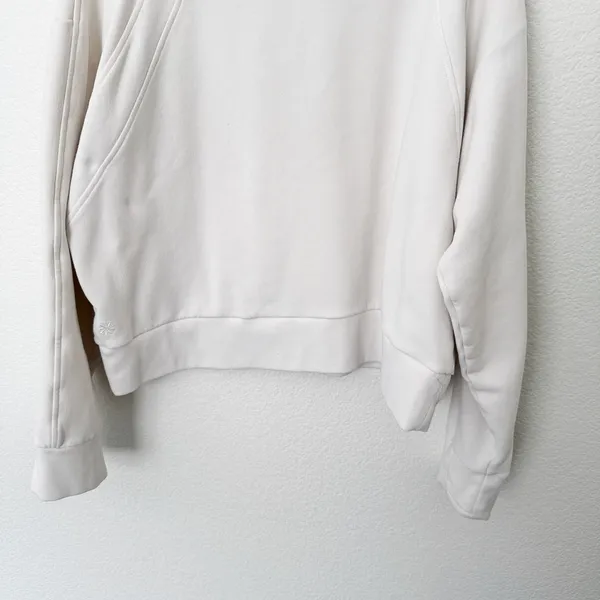[Athleta] Retroplush Revive Crewneck Pullover Stretch Fleece Sweatshirt Size XL - Image 6