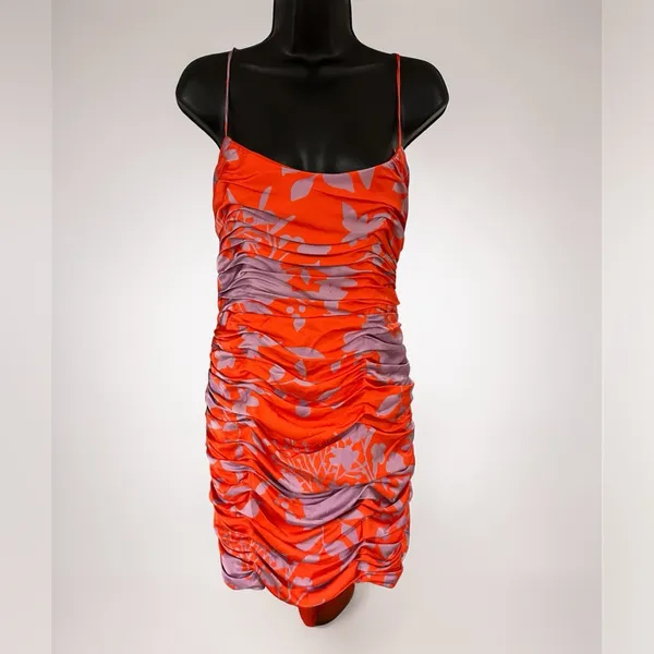 Hutch- Reggy Dress Vibrant Orange and Purple Size 6 - Image 6