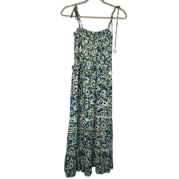 Lost + Wander Floral Smocked Midi Dress XS/S Estimated Boho Cottagecore - Image 2