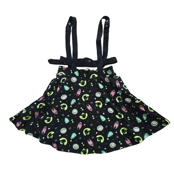 Disney NWT Nightmare Before Christmas Boogie Boys Suspender Skirt Black S‎ / M - Image 2