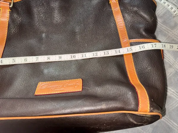 Dooney & Bourke Florentine Kristen Black Leather Shoulder Tote Bag - Image 11