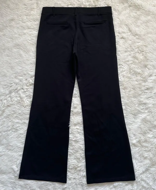 Betabrand Pants Boot-Cut Classic Dress Pant Yoga Pants Black Short Petite M - Image 5