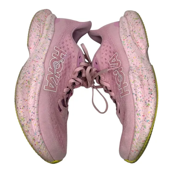 Hoka One One Mach 6 Women’s Running Shoes Pink Yellow Size 7.5 - Image 6