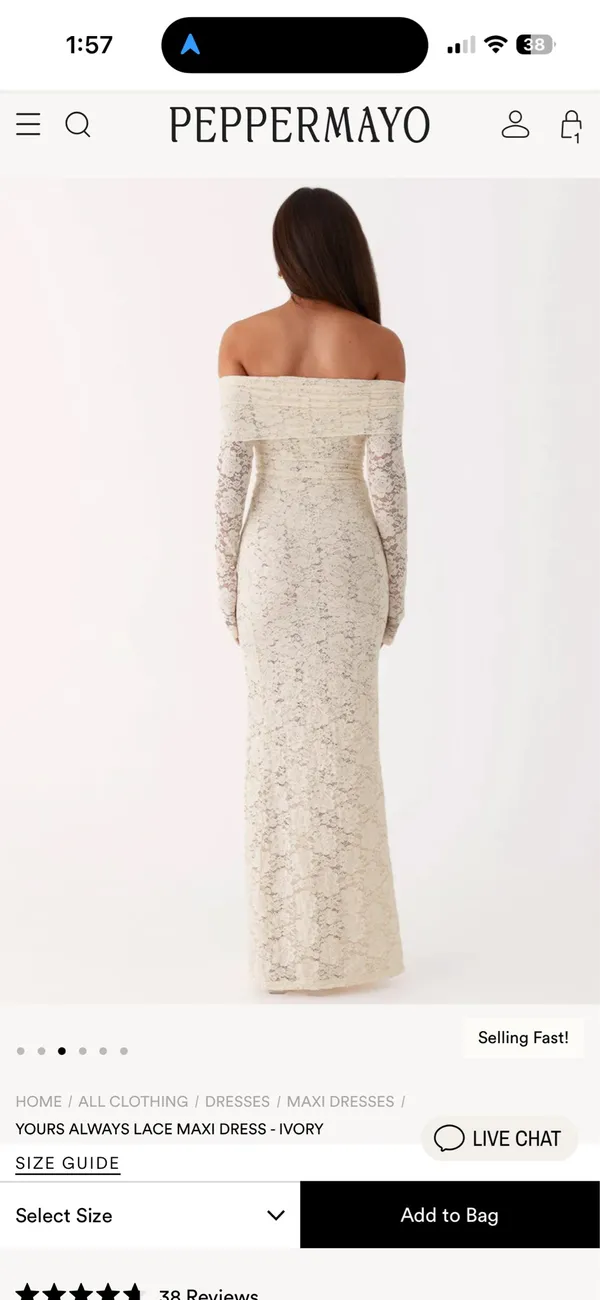 Peppermayo White lace dress - Image 3