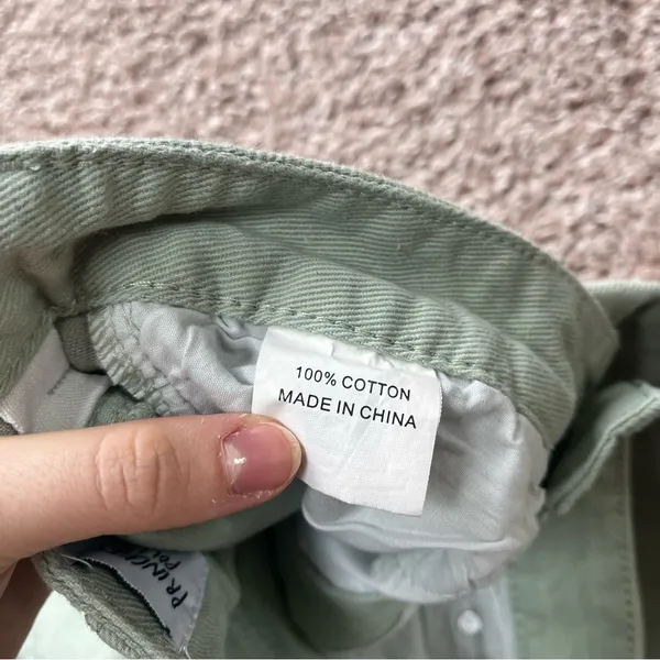 Princess Polly Lester Mom Jeans - Sage Green - Image 6