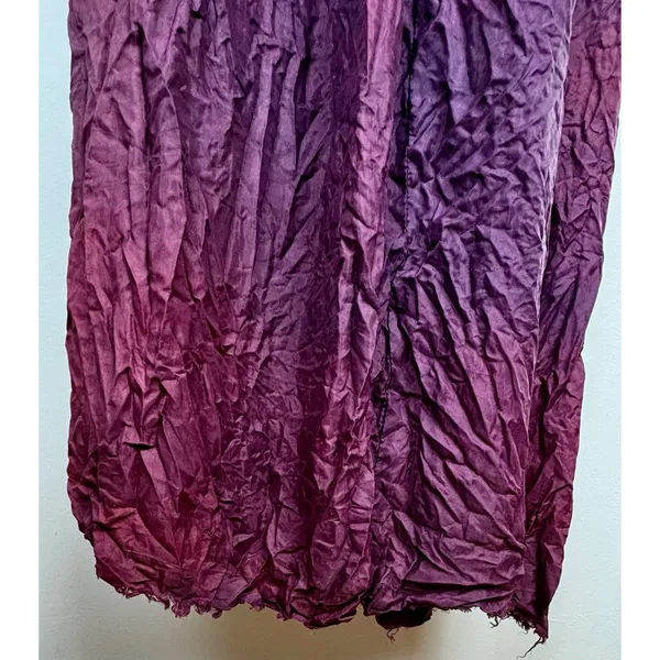 Handmade Vintage OOAK 70s Women's Boho Prairie Polka Dot Maxi Dress Sheer Size XXS - Image 11