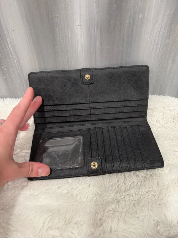 Michael Kors Black Snap Wallet - Image 3