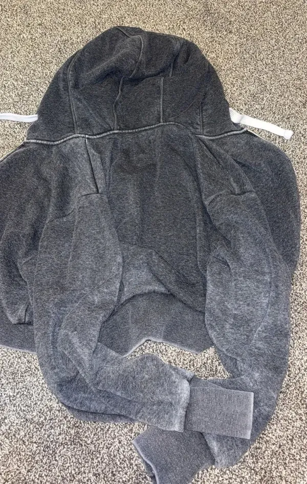 Reflex Zip Up Hoodie Gray - Image 2